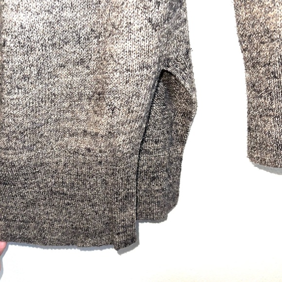 GAP Brown Heathered Snap Neck Turtleneck Tunic Sweater Small Women’s - Picture 6 of 12